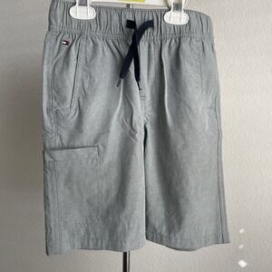Tommy Hilfiger Athletic Quick Dry Lightweight Grey Shorts Drawstring Youth S